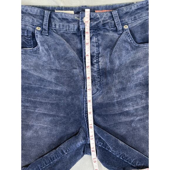 Anthropologie Pilcro 29 Corduroy Blue Jeans Straight Super Soft Modal 31” Waist - Picture 10 of 16